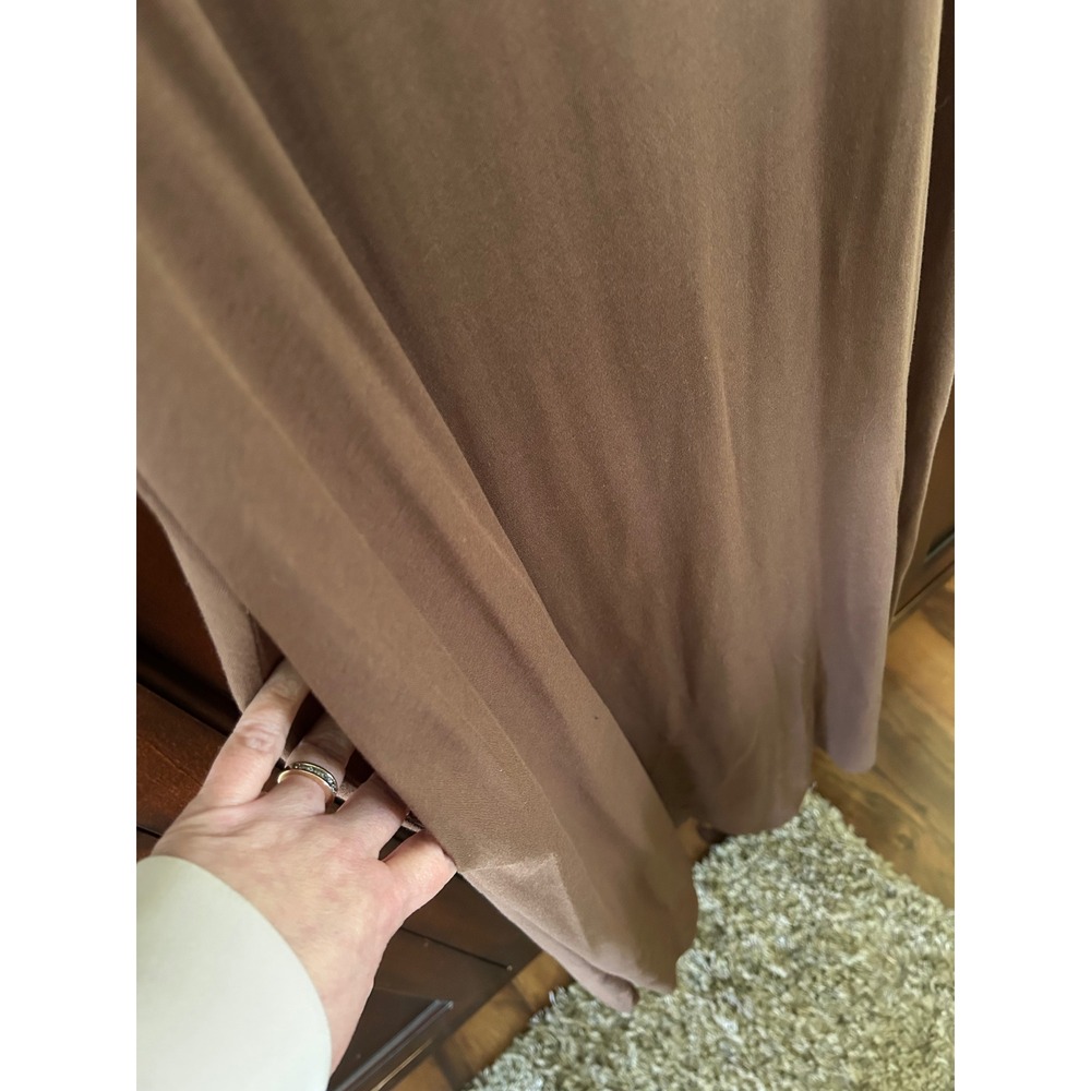 Soft Surroundings Brown Cotton Modal Sleeveless Maxi Dress Pockets Petite Large - Picture 8 of 12